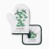 Kitchen "basil" mittens-output 20x27cm, severity 17x17cm 100% p/e