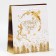Laminated vertical "Golden Blizzard", ML 21 x 25 x 8 cm, New Year