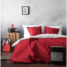 Комплект «Ибица»: покрывало 160 х 220 см, наволочка 40 х 40 см - 2 шт, цвет винный