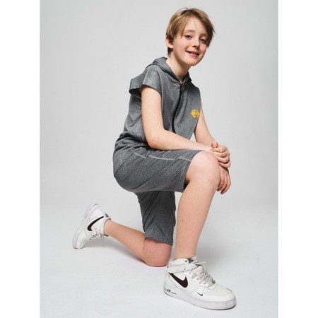 Sports suit for a boy, height 146 cm, light gray color-8