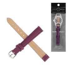 Solomon watch strap, 12 mm, genuine leather, L-18 cm, purple