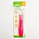 Spoon of children's silicone "curved" for feeding, from 5 months, pink color