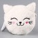 Children's soft bag "kitten", 15*13 cm, white color