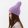 Children's hat Minaku with a lapel of Rr. 56-58, col. lilac