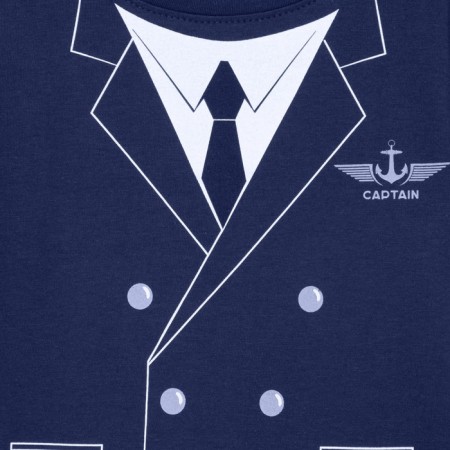 T-shirt Children's KAFTAN "Captain", blue, height 122-128 (34)-4