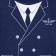 T-shirt Children's KAFTAN "Captain", blue, height 122-128 (34)