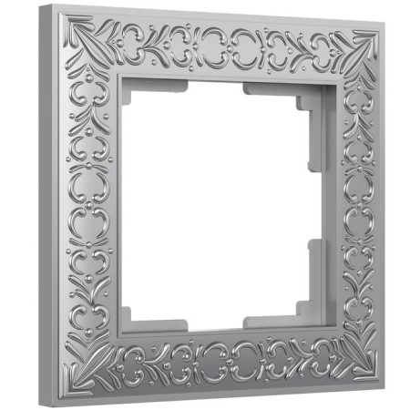 Frame for 1 post WL07-FRAME-01 color matte chromium, Material plastic-1