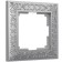 Frame for 1 post WL07-FRAME-01 color matte chromium, Material plastic