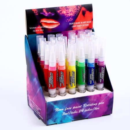 Facial and body make-up, shines from ultraviolet radiation, 3 ml., Mix color-1