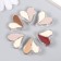 Busina Plastic "Coffee aroma. Heart. Half" Gloss Mix 2.3x2.4x0.9 cm