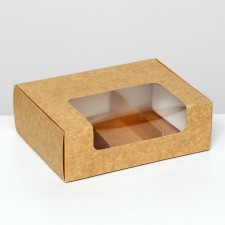 Folding box, under 3 eclairs, craft, 20 x 15 x 6 cm