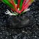 Artificial aquarium plant, 4 x 20 cm, pink