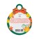 Medal "September 1" Glitter, children, 11x9.0 cm