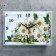 Carty clock is wall, interior "chamomiles", silent, 25 x 35 cm