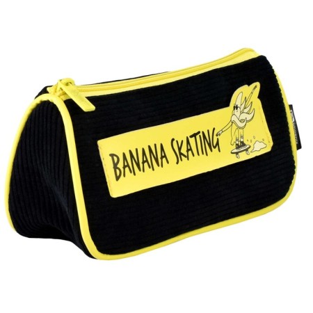Penal soft, 1 compartment, 85 x 220 x 55 mm, voluminous, Phoenix "Banana on Bord" Black/Yellow 62081