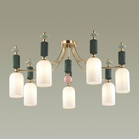 Candy chandelier, 7x40W E14, color gold, IP20-3