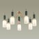 Candy chandelier, 7x40W E14, color gold, IP20