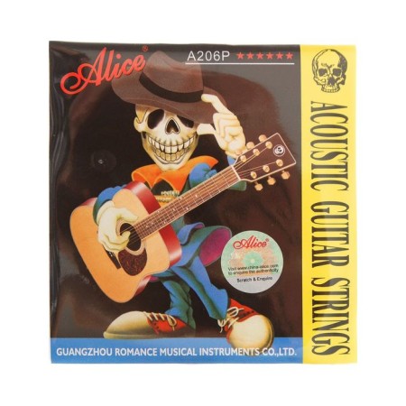 Strings for the acoustic guitar of Alice A206P-SL Super Light, phosphorus bronze
