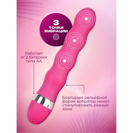 Вибратор Оки-Чпоки G Spot, стимулятор точки G, 18,5 х 3,5 см, розовый-1