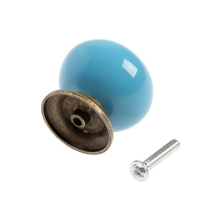 Pen button Dome Ceramics 003, ceramic, blue-4