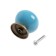 Pen button Dome Ceramics 003, ceramic, blue