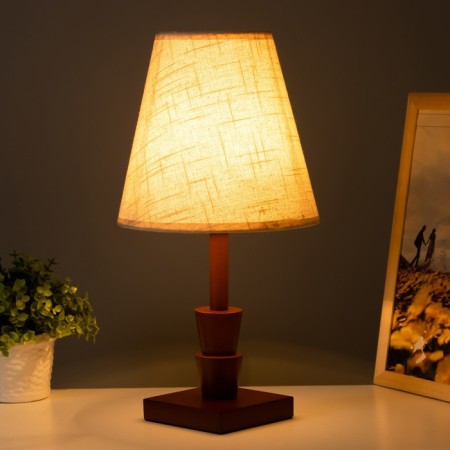 Eln table lamp E27 40W brown 19.5x19.5x38 cm Risalux-1