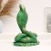 Figure "Cobra" Green with gilding, 17x13x25cm