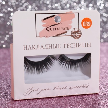 Falled eyelashes "seduction", without glue, black color-4