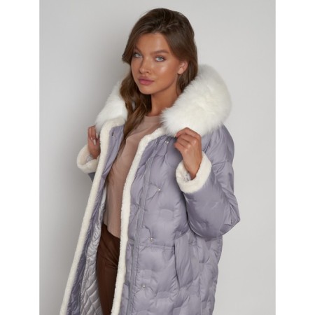 Coat insulated winter female, size 52, color gray-21
