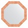 Mirror in the baguette frame, honeycomb copper 70 mm, 67x67 cm