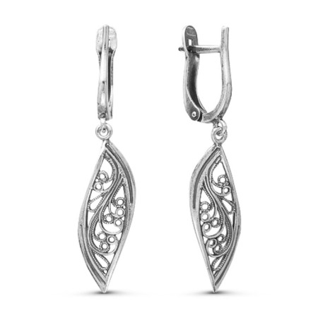 Earrings "Fermch", echoing with oxidation