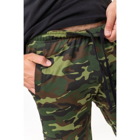 Male pants, size 48, green color, flora print-3
