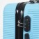 Small 20 suitcase, "Cartes factory", lightning department, code castle, 4 wheels, blue color
