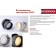 Lamp Built -in era DK 93, IP20, 12W, 71x60 mm, white color