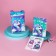 Gift set for the girl "Shine", bag, gum set, notebook, tattoo