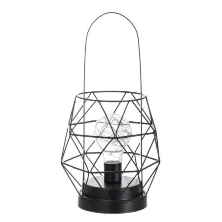 Nightlight "lantern" LED from AAA batteries black 14x14x27 cm Risalux-9