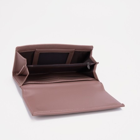 Women's wallet on magnets, pink color-2
