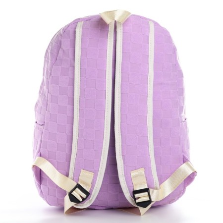 School backpack, set 2 in 1,+ pencil case in a cage, 40x28x13 cm, lilac color-7