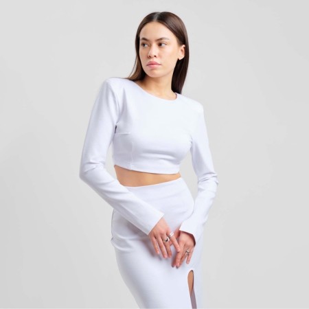 Women's costume (skirt and top) Mist, p.46, white-3