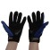 Motorcycle gloves with protective inserts, steam, size XL, blue