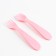 A set of children's dishes "Bunny Polly", a plate on the suction cup 250ml, fork, spoon