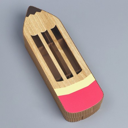 Gift box, confectionery packaging "Pencil", 27.5 x 8.5 x 5 cm