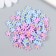 Decor for creativity plastic "forget -me -nots blue and lilac" set of 70 pcs mix 0.8x0.8 cm