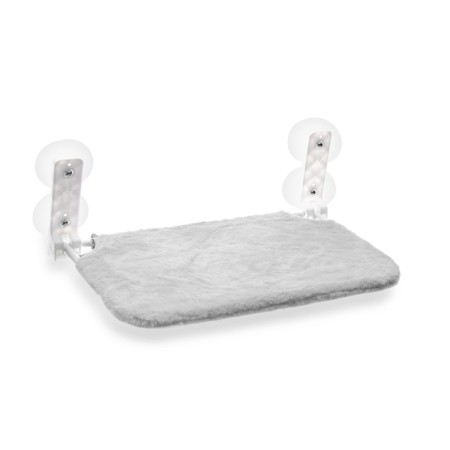 Gamak for a cat on a window, 45*30 cm, weight up to 6 kg, bag, gray-1