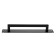 Door handle, black color, 260x40 mm
