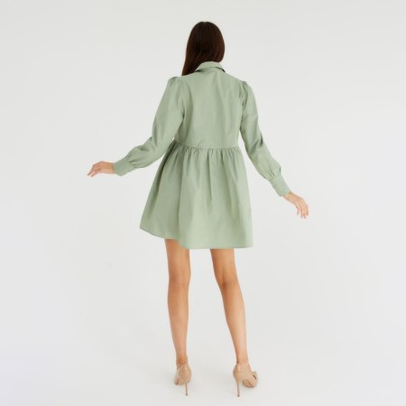 Dress summer female mist size 48, olive color-4