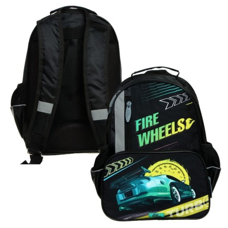 School backpack, 37 x 26 x 13 cm, ergonomic back, Calligrata ORT "Call with speedometer"-5