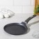Pancake pan “granite”, d = 22 cm, plastic pen, anti -stick coating, gray color