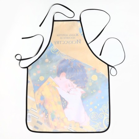 Apron for labor and artists 100% p/E “Klimt. Kiss"-3