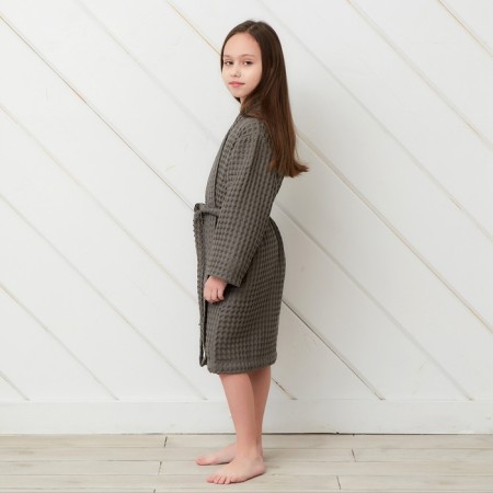 Waffel Baby Broke I "BOHO" size 32 (110-116 cm) color is light gray, 100% cotton 290 g/m2-1